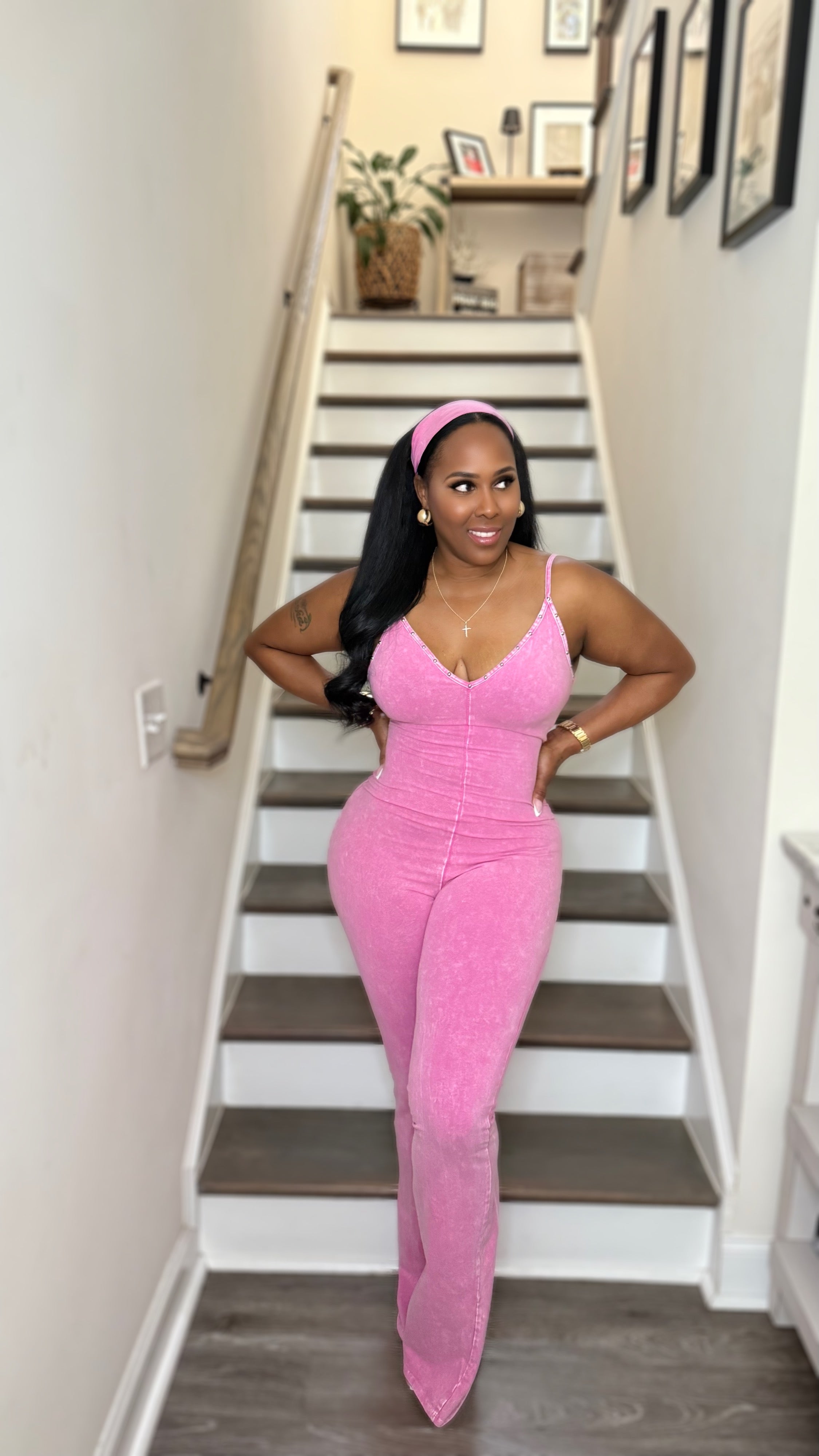 That Girl Jumpsuit- Pink