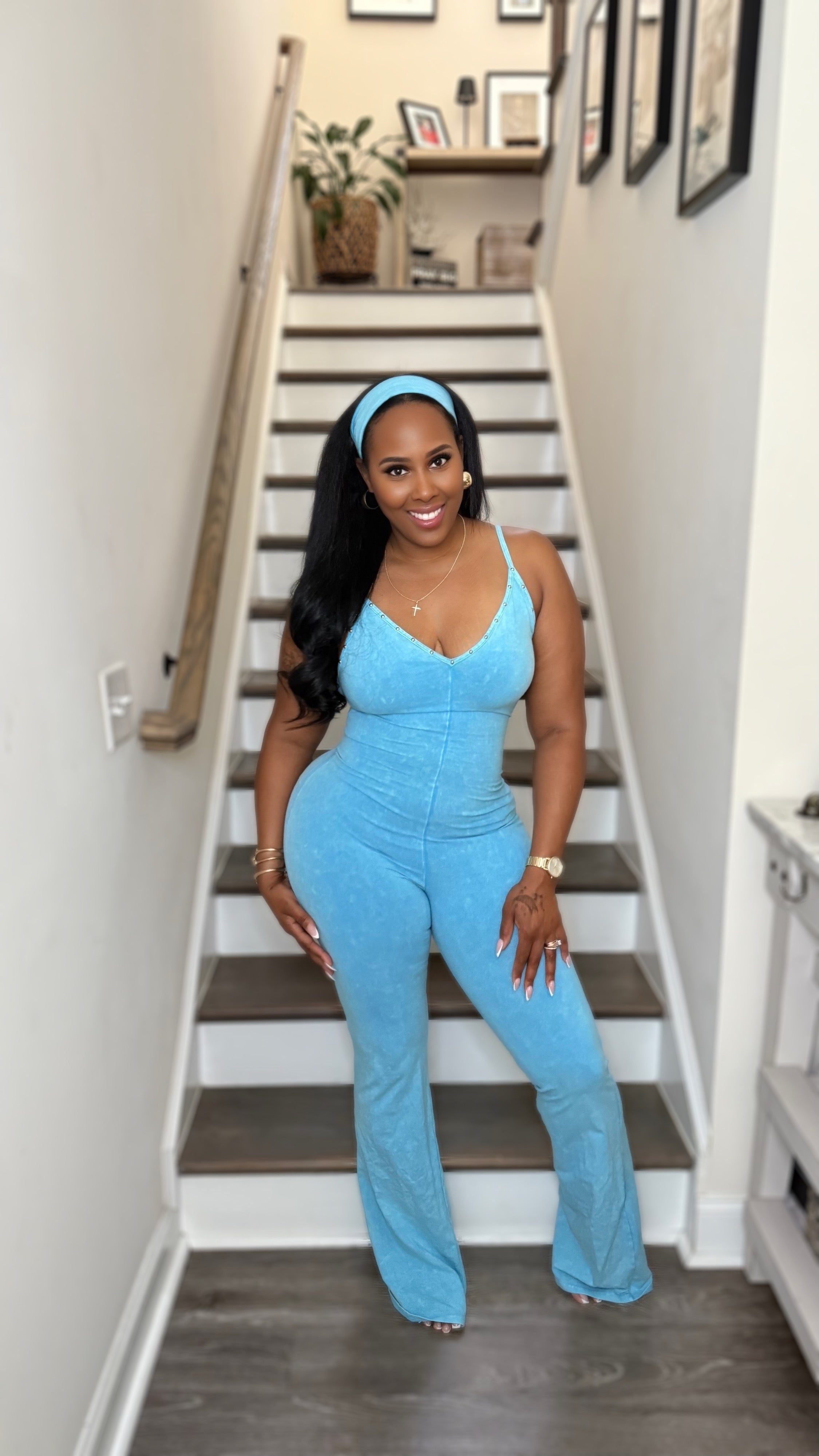 That Girl Jumpsuit- Blue