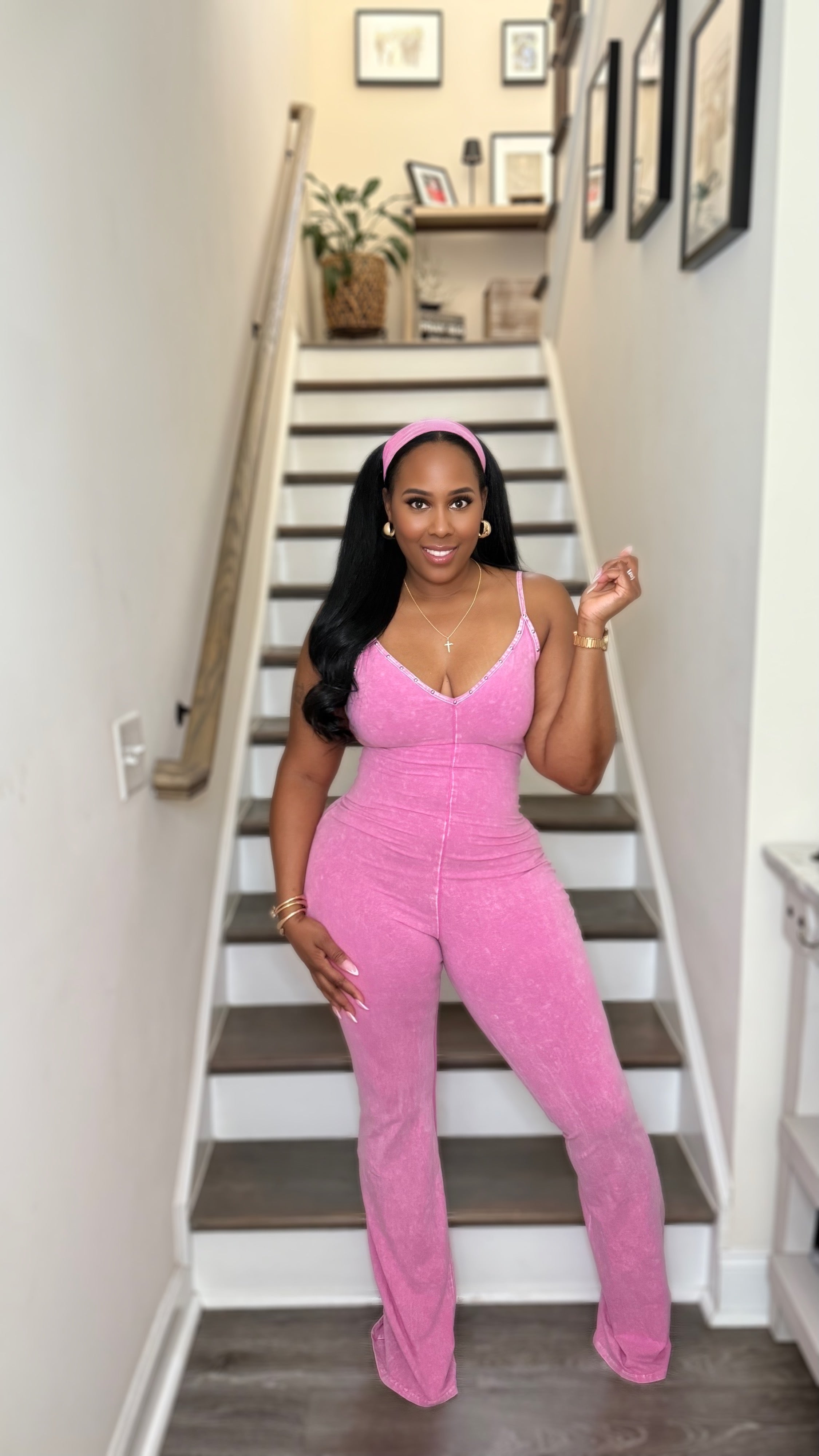 That Girl Jumpsuit- Pink