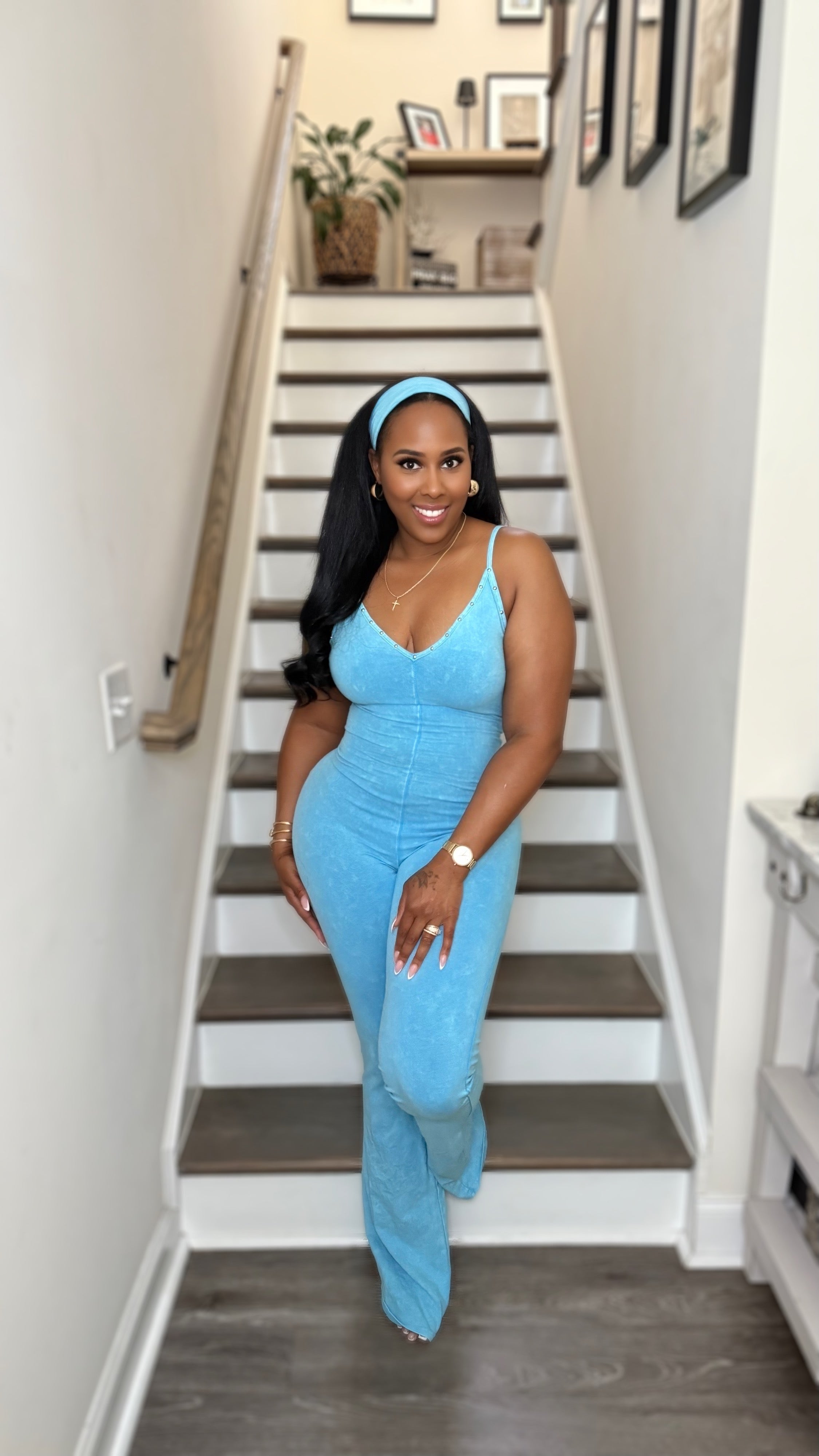 That Girl Jumpsuit- Blue