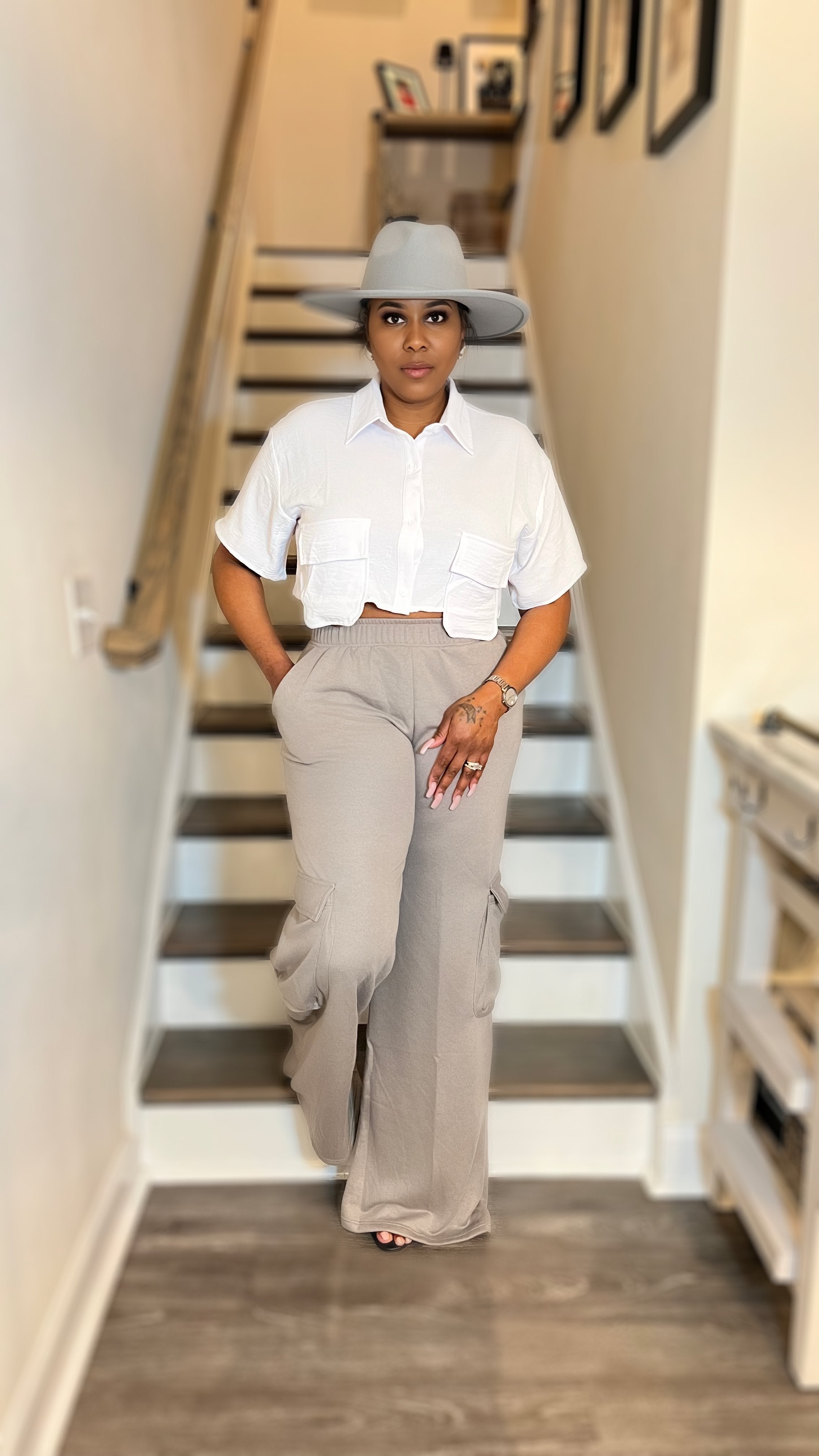 City Chic Crop Top - White