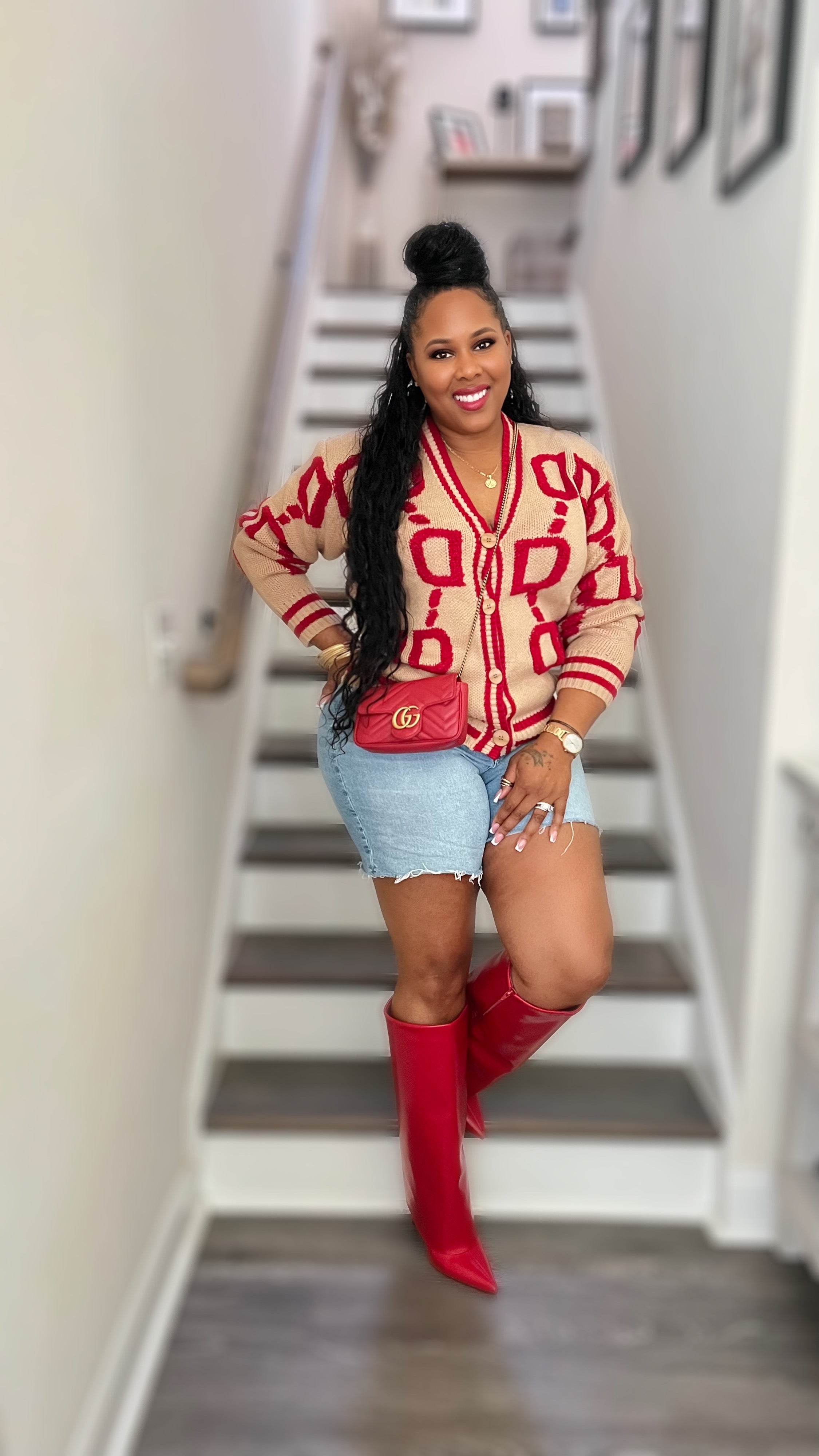 Doing Me Sweater-Red