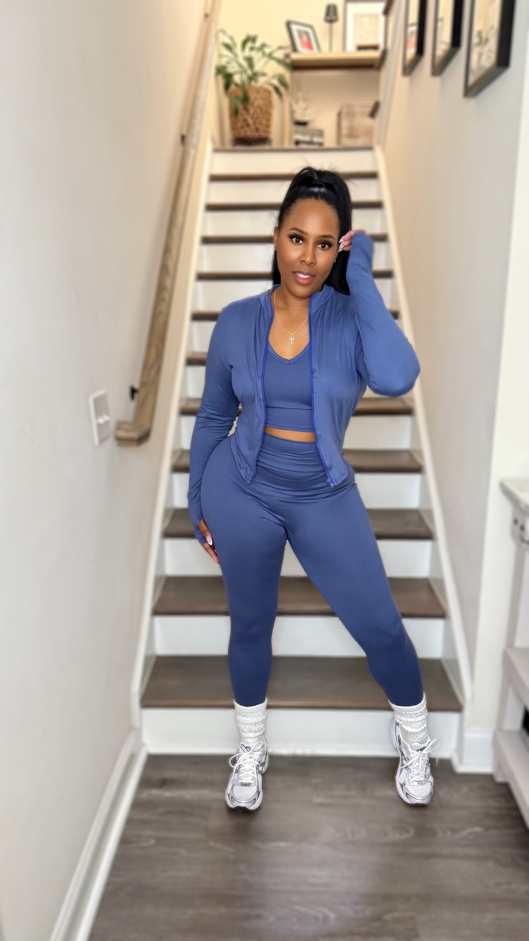 Lulu Please 3pc Set (Denim Blue)