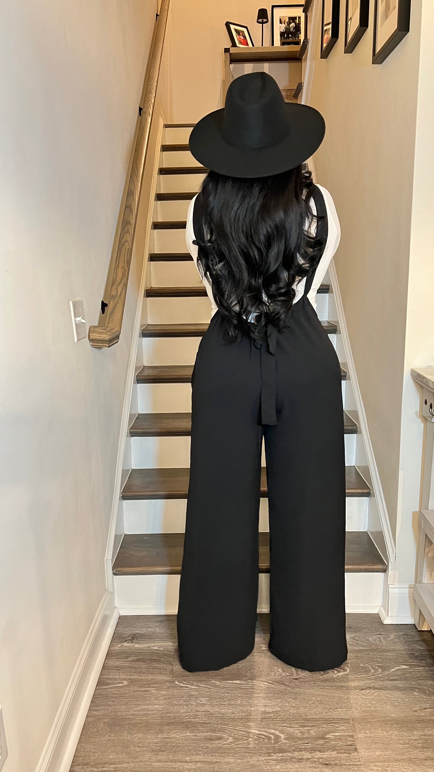 Effortless Chic Overalls - Black