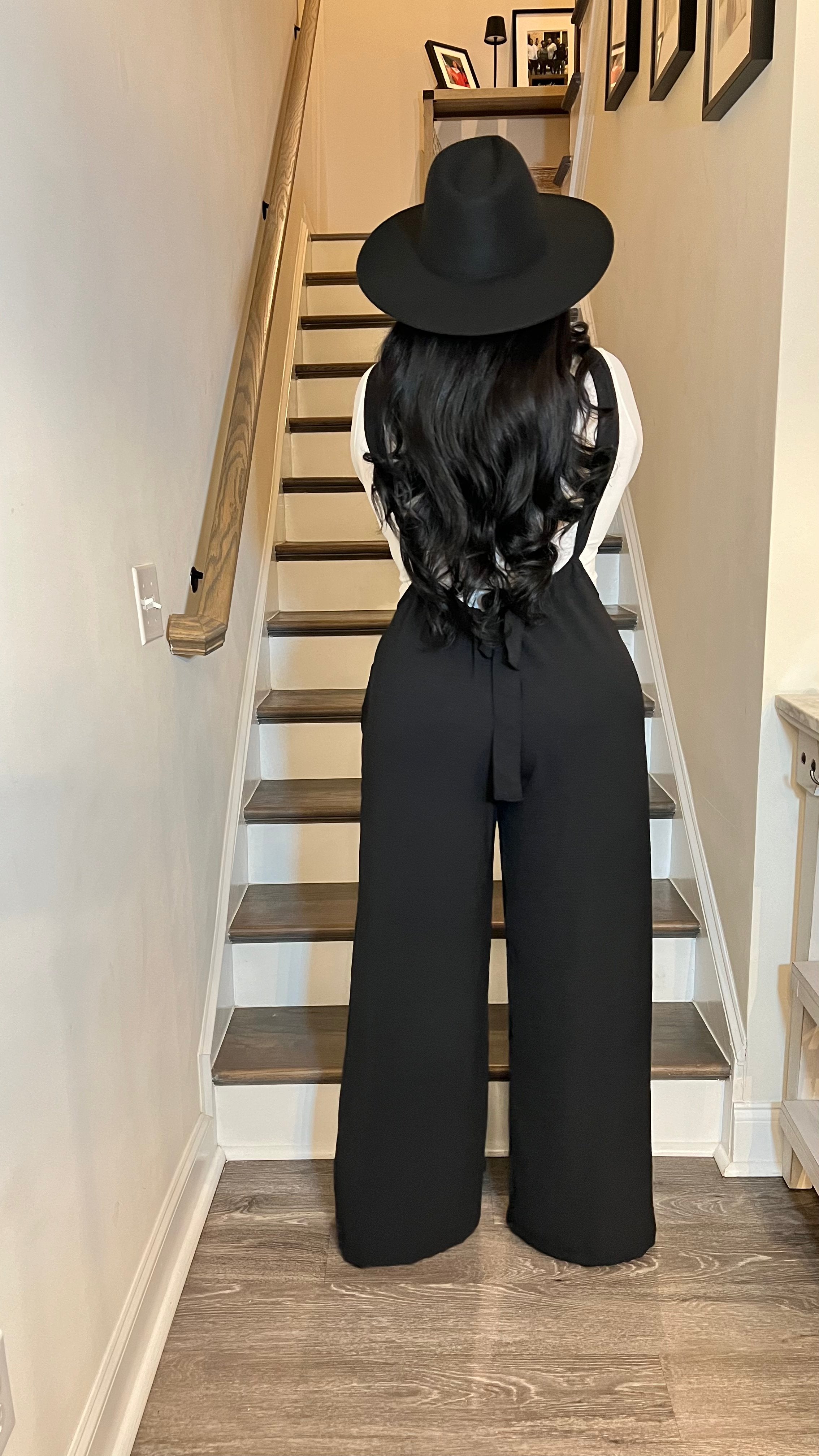Effortless Chic Overalls - Black