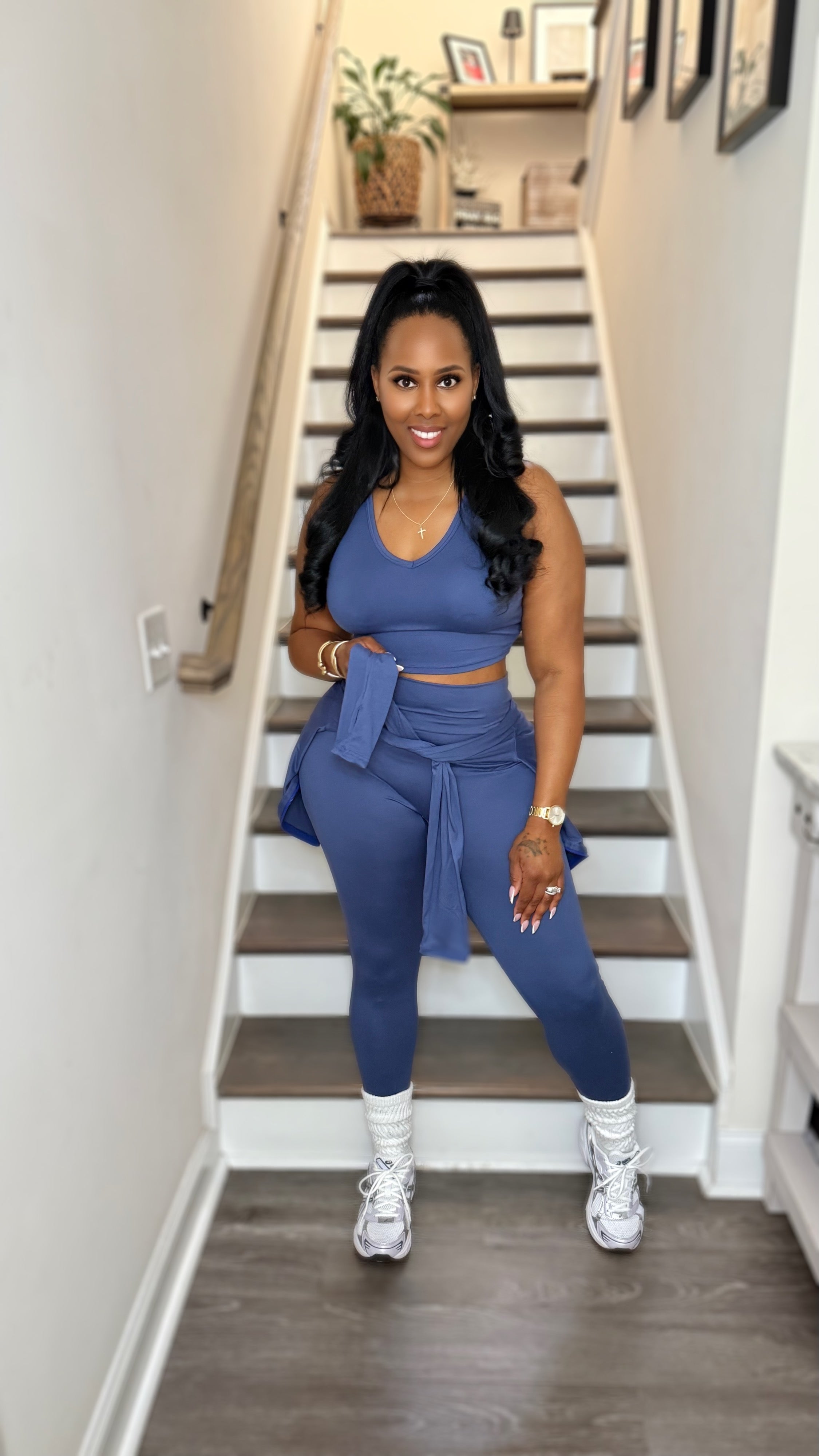 Lulu Please 3pc Set (Denim Blue)