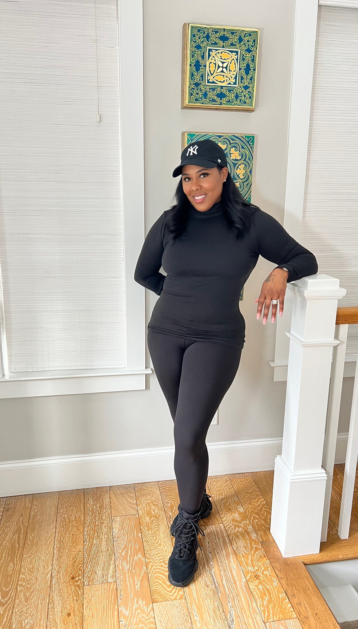 Buttery Soft 2 Piece Leggings Set -Black